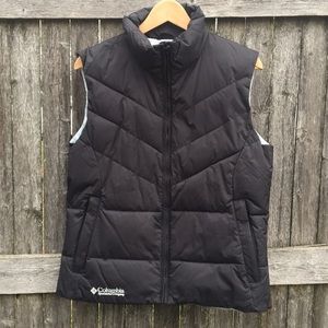 Columbia Puffer Vest Size M Black